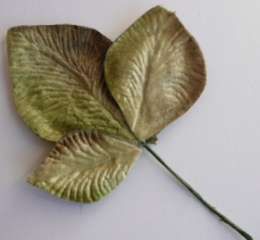 Large Hydrangea Velvet Leaves Shaded Green